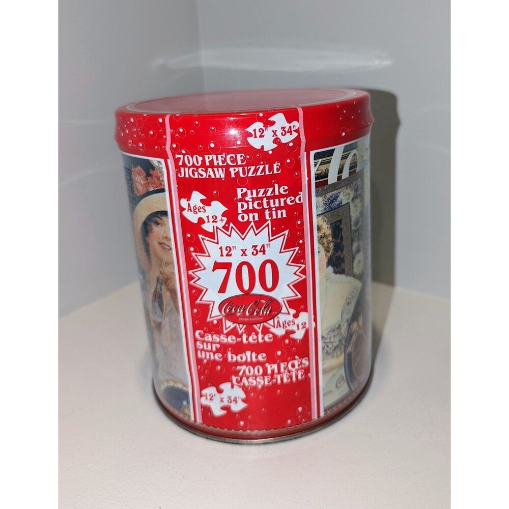 Vintage Coca-Cola Collectible Ladies Puzzle tin NEW